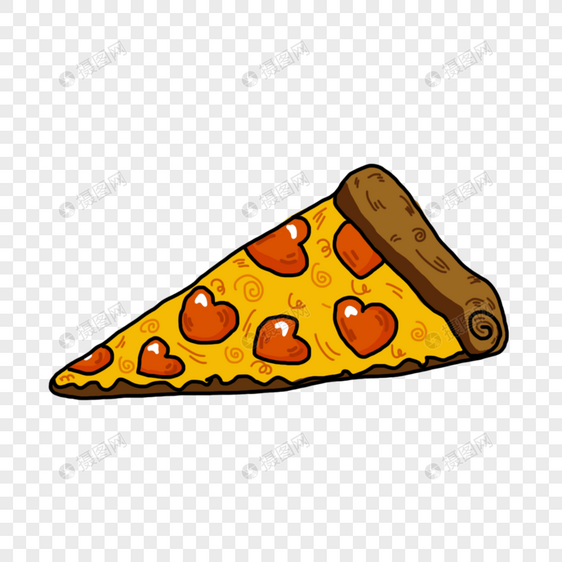 浪漫情人节美味披萨图片
