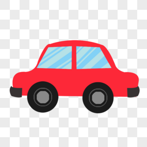 卡通蓝色小汽车图片