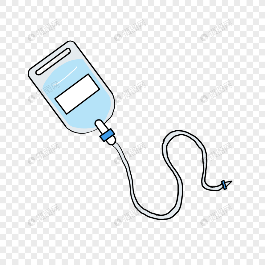 护士节输液袋卡通素材下载