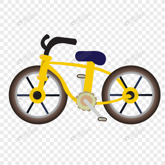 自行车装饰素材图案图片