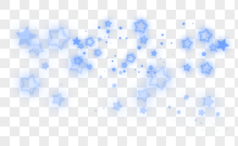 蓝色星星星空素材背景图片