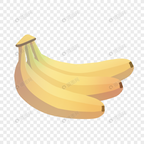卡通手绘新鲜水果美味香蕉图片