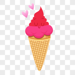 爱心冰淇淋图片