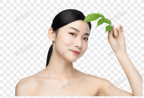 绿色天然女性护肤图片