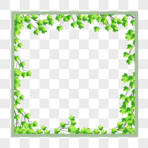 绿色藤蔓边框图片