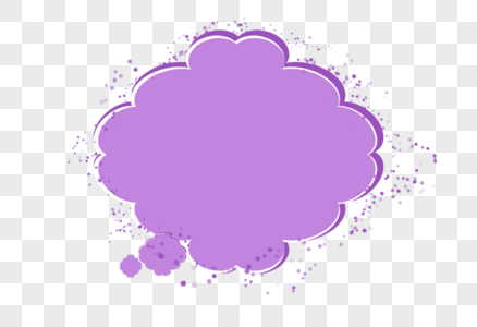 半圆立体紫色边框图片