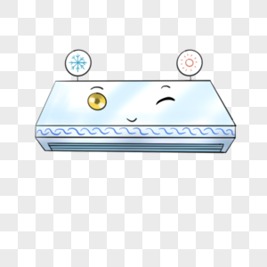 手绘生活家电可爱卡通空调图片素材