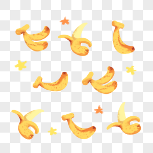 香蕉底纹图片