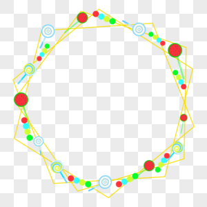 糖果装饰边框图片