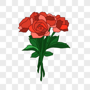 浪漫情人节美丽的玫瑰花束图片