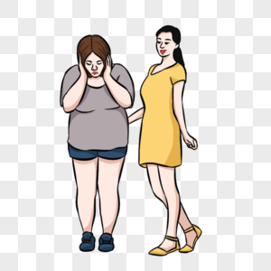 减肥的苦恼谈话女人高清图片