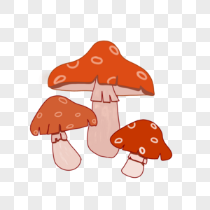 蘑菇可爱红色蘑菇高清图片