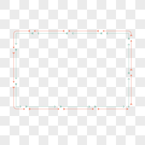 多彩箭头边框图片