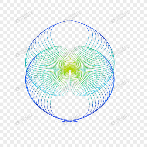 炫彩霓虹光圈图片