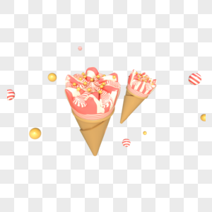 夏天甜品冰淇淋海报装饰图片
