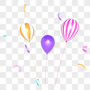 儿童节海报装饰气球高清图片