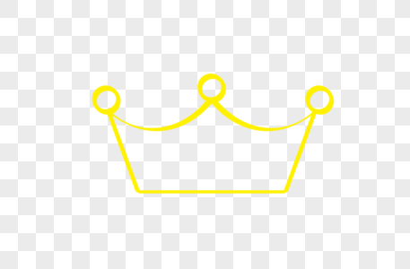 皇冠线条图片