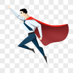 超人男孩飞翔的超人男孩高清图片