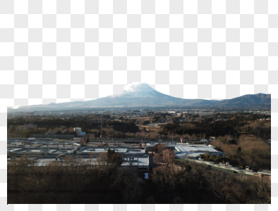 航拍日本富士山图片