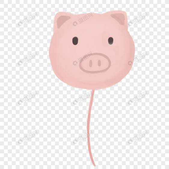 小猪气球图片
