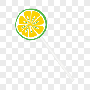 儿童节柠檬口味棒棒糖图片