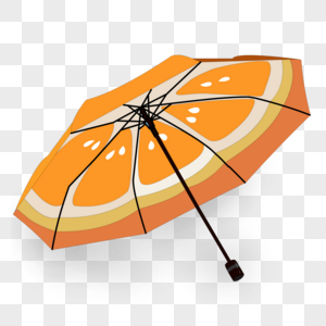 雨伞橙子雨伞高清图片