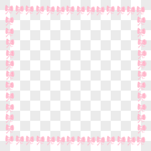 粉色蝴蝶结边框图片