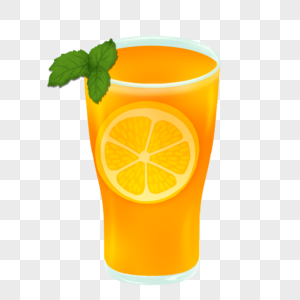 夏天橙汁果汁饮品图片