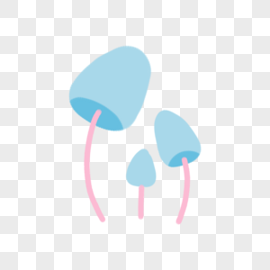 蘑菇蓝色蘑菇高清图片