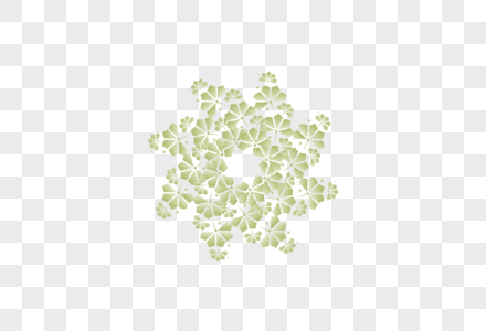 AI矢量图淡绿渐变元素个性特色花类边框花类背景元素高清图片