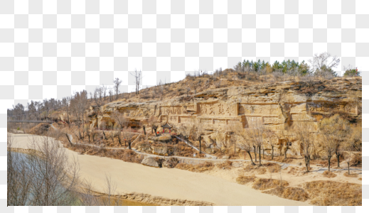 榆林红石峡石窟图片