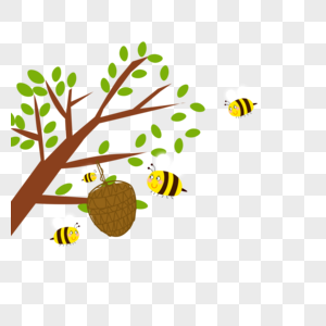 蜜蜂动物黄蜂高清图片