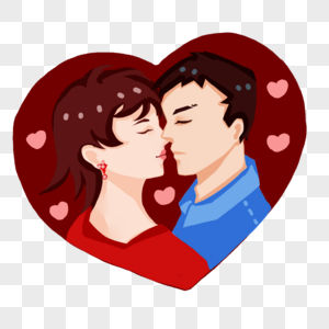 热烈图片亲吻素材