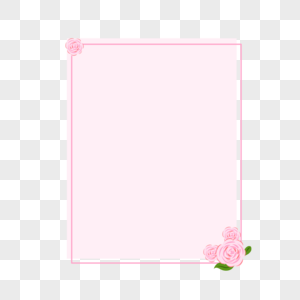 花朵粉色边框图片
