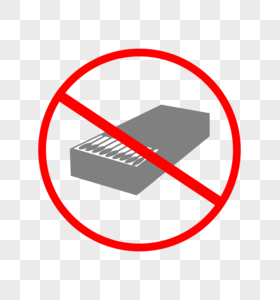 卡通手绘禁止玩火柴创意图标图片素材