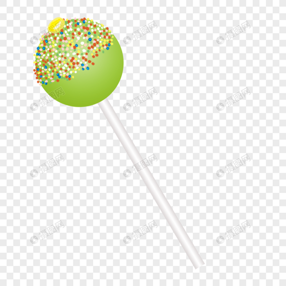 绿色棒棒糖儿童节元素图片