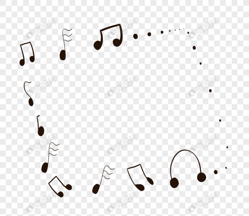 音符边框元素素材下载 正版素材 摄图网 音符边框元素素材下载 正版素材 摄图网
