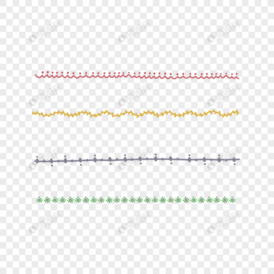 手绘简约小清新分割线图片