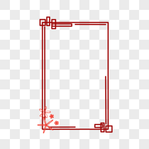 中国风红色复古边框图片