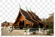 老挝琅勃拉邦寺庙图片