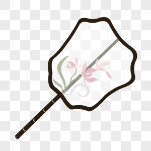 古风团扇素材元素素材