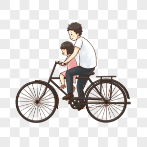 父亲的单车父爱单车图片素材