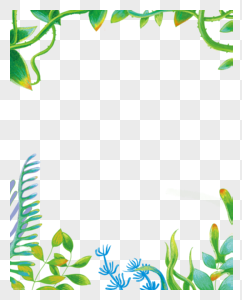 植物花边框图片