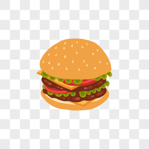 野餐番茄牛肉芝士汉堡包点心图片