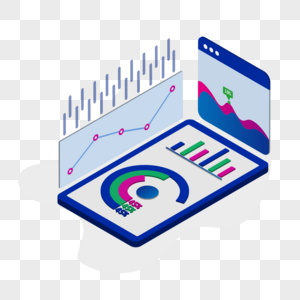 创意移动端数据可视化分析高清图片
