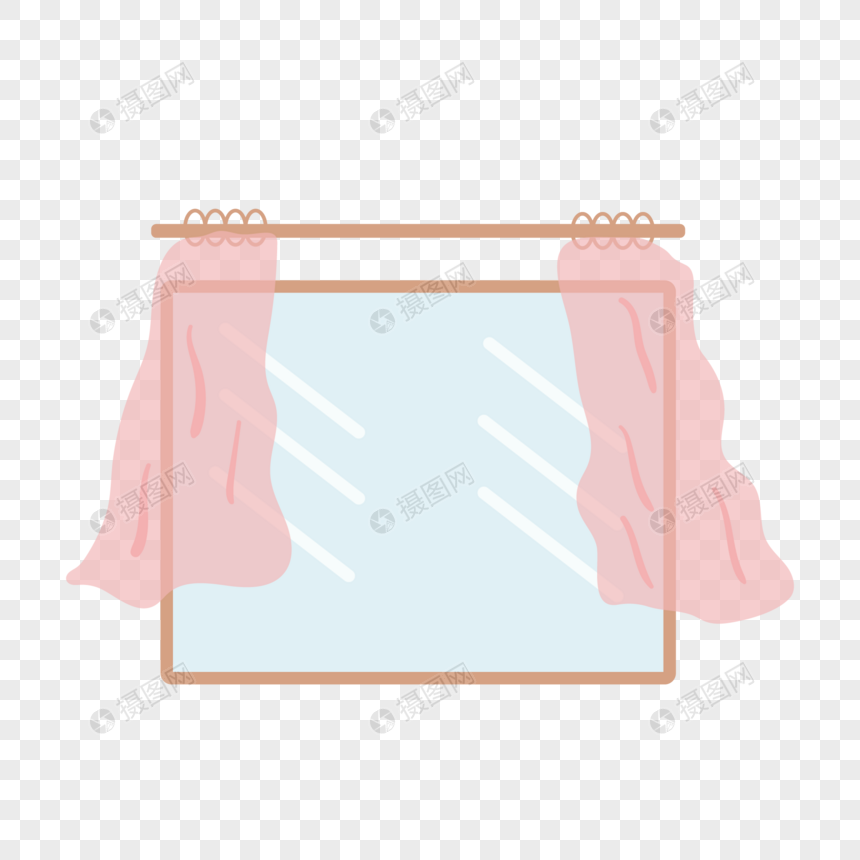 被风吹动的窗帘