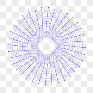圆形网格科技感矢量元素图片