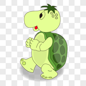 卡通绿色可爱小乌龟高清图片