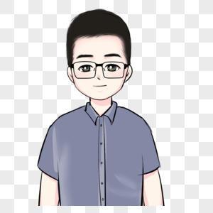 男  肌肉q版胖胖的男老师素材