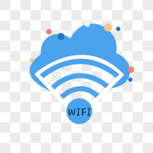 商务图标WIFI云元素高清图片